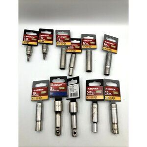 Lot of 11 Socket Sockets Husky Tools